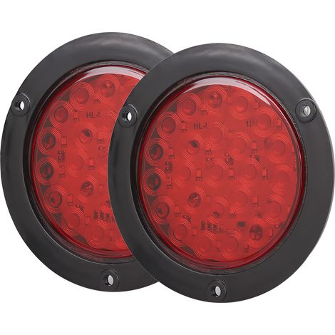 Wasserdichte runde LED-Seitenmarkierungsleuchten für Anhänger – 2er-Pack (1/5)