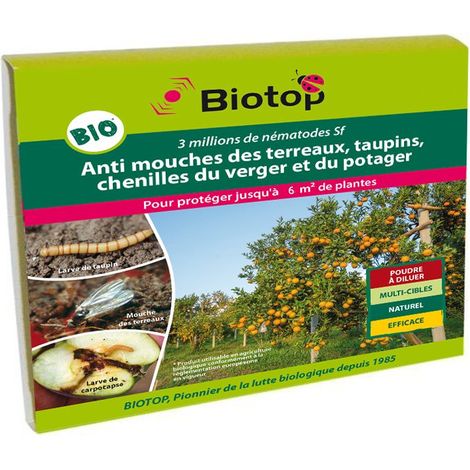 Nématodes SF anti mouches terreaux, taupins, chenilles 3M - 6m² (1/2)