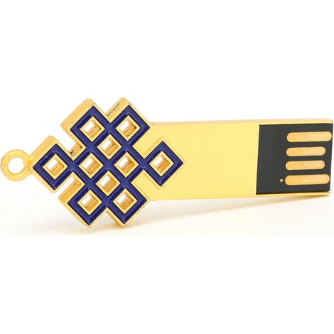 Clé USB 2.0 portable et étanche en métal, 64 Go, pour le transfert et le partage de données.