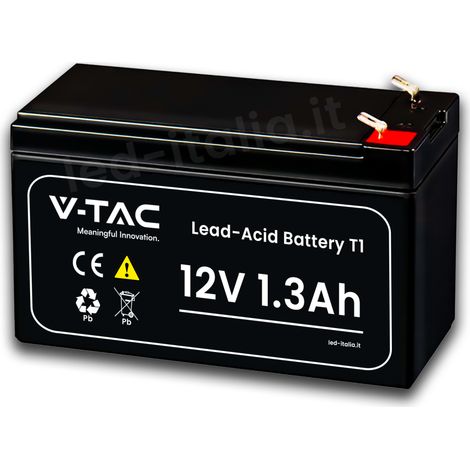 Batería de plomo 12V 1.3Ah - Compacto - ABS Robust - Multi-Usuarios