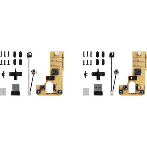 2x Bamboo Lab DIY 3D-Druck-Funkmaus-Kit Modell 002, Computermauskomponenten mit Druckerteilen und Hardware (1/4)