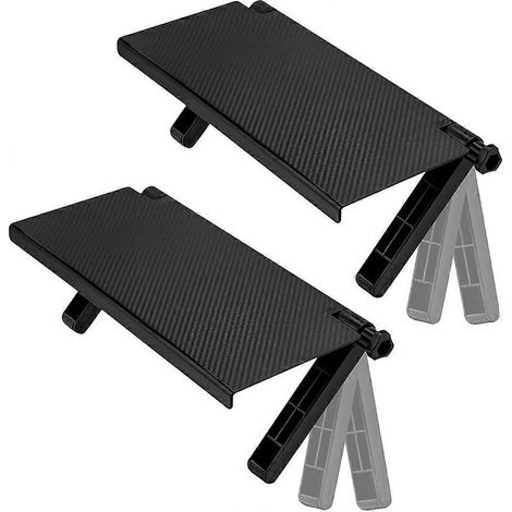 Pcs tagre Suprieure TV, Tablette Rglable pour Tlviseur Mural, Support de Moniteur D'ordinateur de Bureau Support de Stockage de Plate Forme Solide, (1/5)