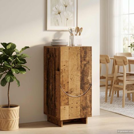 vidaXL Buffet Bois ancien 33,5 x 34,5 x 75 cm Bois d'ingénierie (1/5)