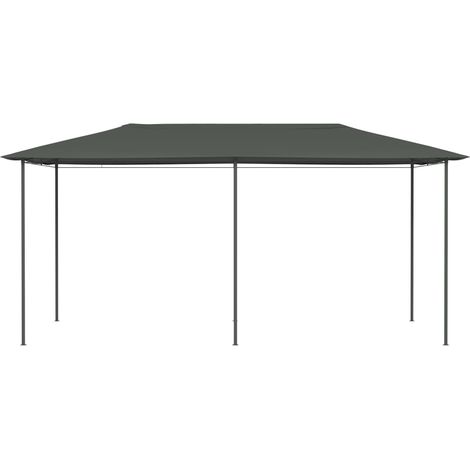 Tonnelle Barnum de Jardin, Pavillon, Pergola, Tente de jardin, 3x6x2,6 m Anthracite 160 g/m² OIB2260E (1/2)