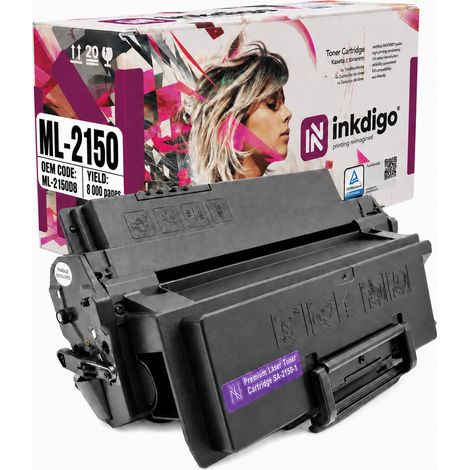 Toner Inkdigo ML-2150D8 compatibile con Samsung ML-2150 ML-2151N ML-2152W, certificato TÜV. (1/5)