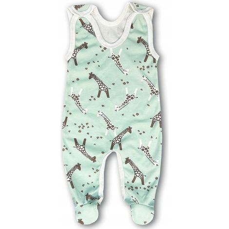 Schlafanzüge, Schlafanzüge mit Knöpfen, 62 Babypyjamas, Giraffen-Strampler (1/5)