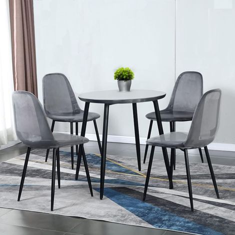 Chaise, Fauteuil, Chaise de Salle à Manger Ergonomique, Siège de réunion, 53x46h81 cm, Fumé (1/5)