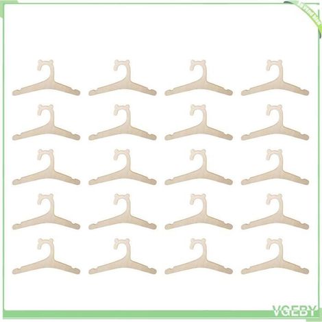 Cintres en bois pour bébé, 20 pièces, adorables oreilles d'ours, fabriqués à partir de bois à haute résistance pour placard et (1/4)