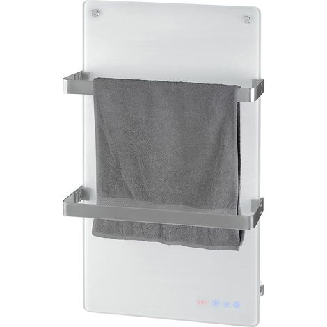Eurom Sani 400 Comfort Panneau infrarouge salle de bains 83.5x48.1cm Wifi 400watt Verre Blanc (1/5)