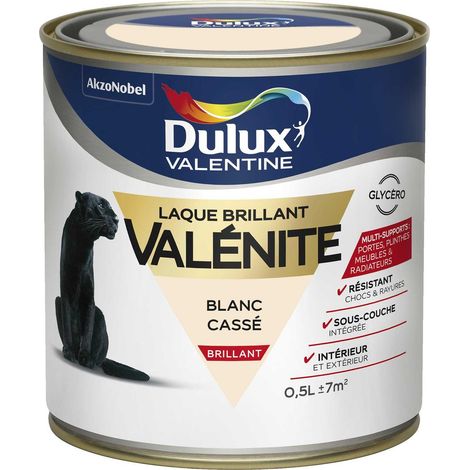 Peinture Laque Valénite Brillant Blanc Cassé 0,5 L - Dulux Valentine