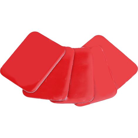 5 Pièces Tampons Autocollants pour Tableau de Bord, Tampons Adhésifs Carrés Adhésifs Ruban de Montage Résistant à la Chaleur Puissant Support de Caméra de Tableau de Bord de (61mm78mm) (1/5)