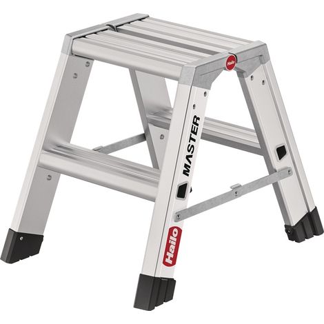 HAILO Stahlrohr-Tritt Master D80 Stufen einschl. Plattform 2Plattformhöhe 470 mm