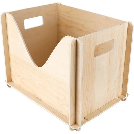 Boîte de rangement en bois brut pour loisirs créatifs, objets de collection et décoration intérieure (1/5)