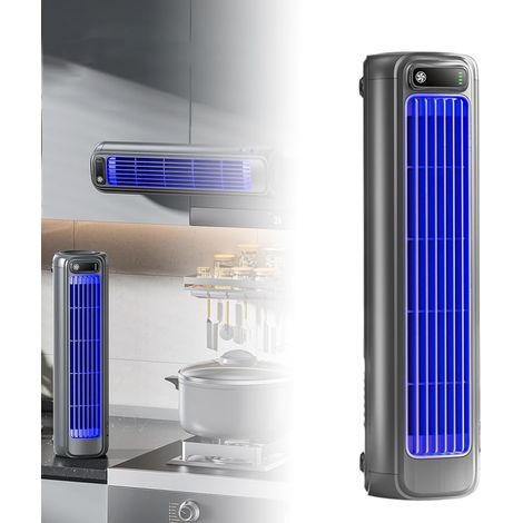 Ventilatore Raffrescatore Portatile Silenzioso – Motore Brushless, 3 Velocità, Raffreddamento ad Evaporazione, Design Moderno da Parete o Tavolo – Ideale per Camera da Letto e Ufficio (1/5)