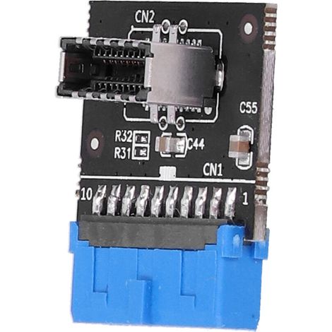 Adattatore per pannello frontale USB 3.0, adattatore con connettore USB-C verticale, mantiene la configurazione dei canali e supporta la funzione plug and play, design compatto per una facile installa