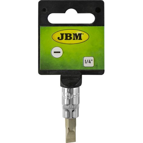 Insert de tournevis plat (SL) de 4mm. Chrome JBM13378 (1/2)
