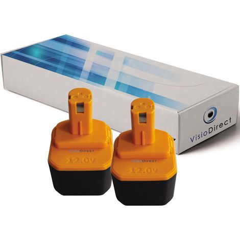 Lot de 2 batteries pour Ryobi Paslode BID145 outillage portatif 3300mAh 12V