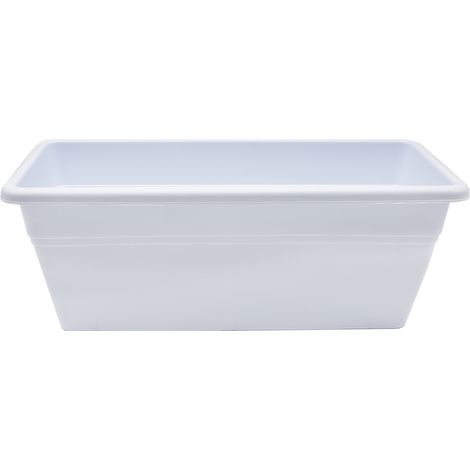 Jardinera plastico 40 cm Blanco (1/4)