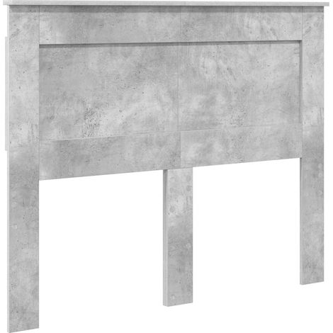 Cabecero con cabecera Gris Concreto 135 cm Madera contrachapada vidaXL