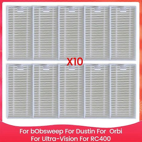 Filtre de 10 Pack de remplacement Filtres pour BObsweep Dustin pour Orbi Ultra – Vision pour RC400 – Aspirateur pièce détachée (1/5)
