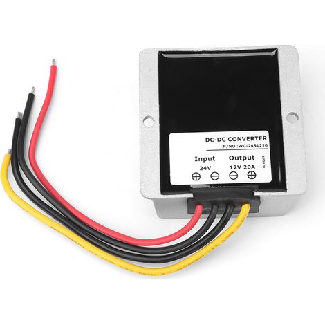 Convertisseur abaisseur DC24V vers 12V 20A 240W Module régulateur de tension étanche IP68 (1/5)