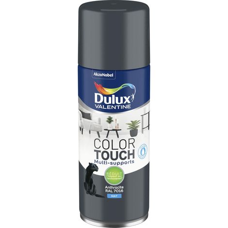 Peinture Aérosol Color Touch - Mat Anthracite 400 ml - Dulux Valentine