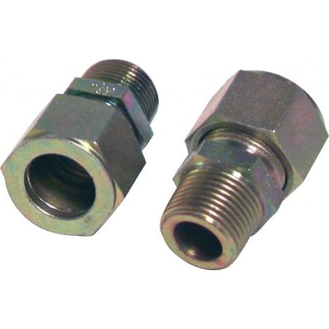 Raccord à olive droit M3/8'' x tube 14mm (X 2) - DIFF