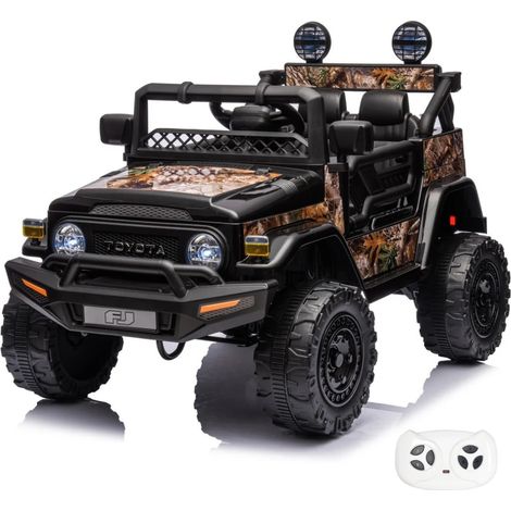 Macchina Toyota FJ Cruiser per Bambini 12V - 1 a 6 anni - con Telecomando - Nero (1/5)