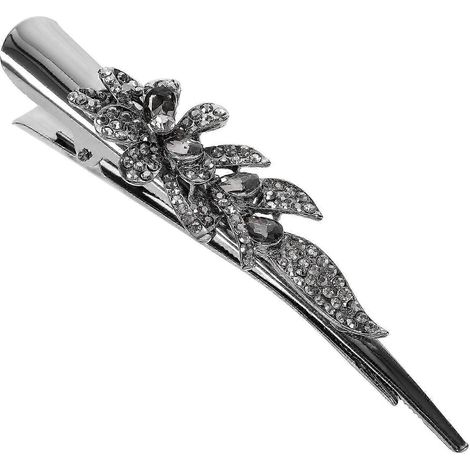 Pince à cheveux bec de canard, pince à cheveux en métal, pince à cheveux strass, pince à cheveux vintage, pince à cheveux décorative (1/3)