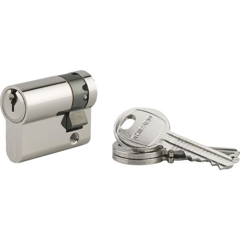 THIRARD - Demi-Cylindre de serrure HG5, anti-arrachement, 30x10mm, nickelé, 3 clés - THIRARD (1/4)