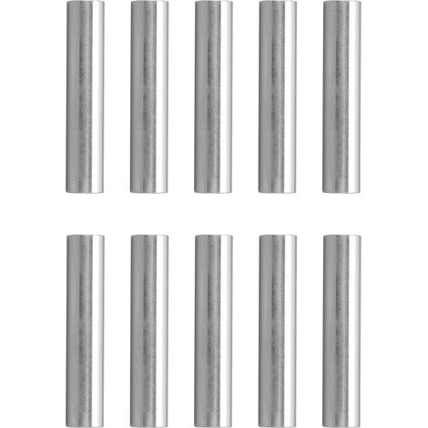 Lot de 10 tubes ronds droits en aluminium pour supports de robots, diamètre 10 mm, 6100-0810-0050 (1/5)