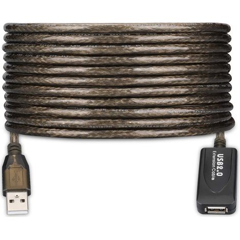 Ewent EW1022 cable USB 15 m USB 2.0 USB A Negro