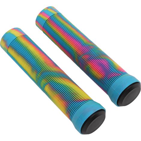 1 Paire de Manchons de Guidon Antidérapants 22.2mm pour Vélo Tout Terrain, Poignées VTT Jaune-Vert Protectrices (1/5)