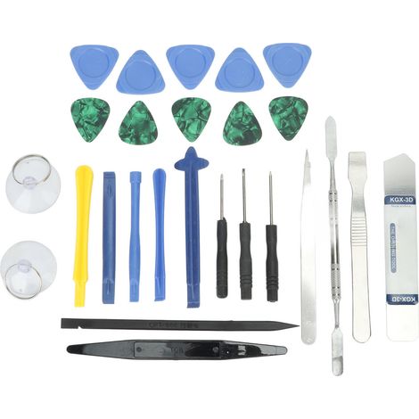 26 Pièces Outils de Réparation Électronique, Kit de Démonte-écran et Levier pour Maintenance (1/5)