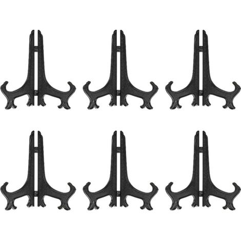 Lot de 12 chevalets en plastique, supports pliables transparents pour assiettes, livres, photos, décorations maison et exposition commerciale (1/5)
