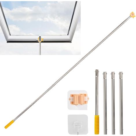 Extension de poignée de fenêtre de 187 cm avec empileur pour fenêtre de toit (1/5)