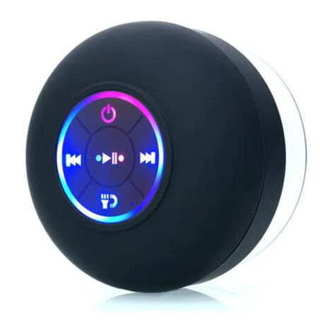 Enceinte de douche Bluetooth à ventouse, étanche et résistante aux éclaboussures, qualité sonore HD, appairage facile (1/5)