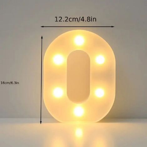 Lumieres Led Alphabet - 26 Lettres + 10 Chiffres - Decoration Mariage Fete Anniversaire - Veilleuse Photo - Lot Complet