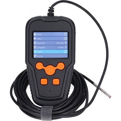 Endoscope industriel, écran 2,4 pouces, étanche IP67, objectif 3,9 mm, caméra d'inspection de pipelines haute définition 1080p (1/5)
