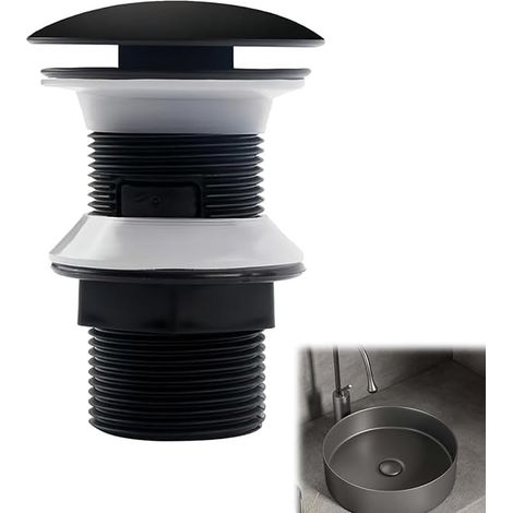 1 Bonde Lavabo, Mécanisme Pop-Up Clic Clac, Joint Silicone Double, Raccord G1¼", Pour Salle De Bain Et Usage Commercial