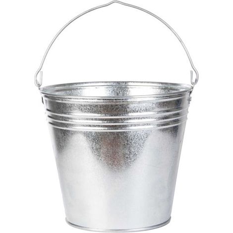 Esschert Design – Seau en zinc – Métal galvanisé, 14,7 litres, taille XL, H 33,9 cm