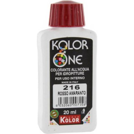 12 x COLORANTE KOLOR ONE 20 ML ROSSO AMARAN 216