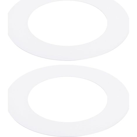 2 Paquet 4,25" ID 6,77" OD Gaffe Anneaux Brillant Blanc (1/5)