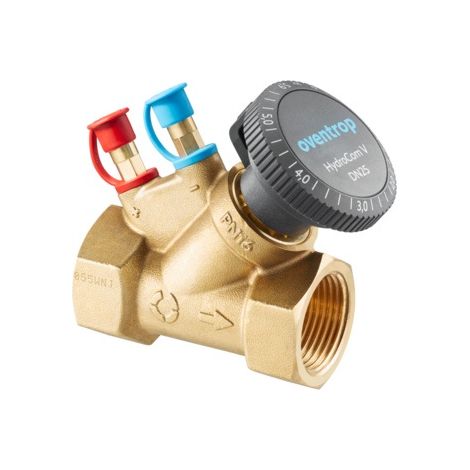 OVENTROP Valvola di bilanciamento idronico HydroCom V PN 16, DN 15, filettatura interna, Kvs: 2, 1062704