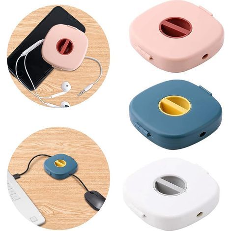 Organisateur de câbles de charge portable, organisateur de bureau, pratique pour ranger et protéger les câbles, gestion rapide des câbles, convient à différentes longueurs de câbles. (1/5)