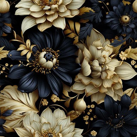 Tela decorativa para exteriores Oxford - Motivo floral I DX5355 (1/5)