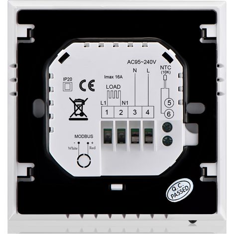 Thermostat de chauffage électrique, écran LCD Programmable hebdomadaire 16A 95-240V, régulateur de température ambiante (1/5)
