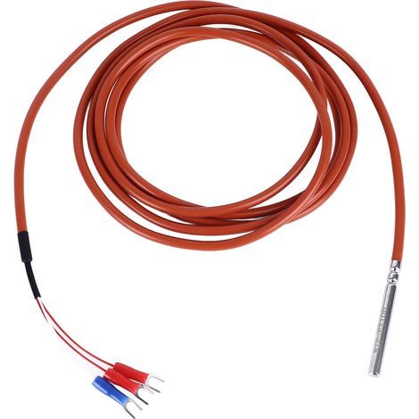 Sonde de capteur de température 2m, molette étanche en acier inoxydable PT100 -50-350 ℃, résistance thermique (1/5)