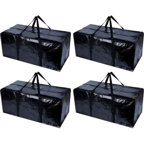 4 pièces sac demenagement cartons déménagement carton sac de voyage grand sac de vetement jumbo bag rangement couette poignée malle (1/4)