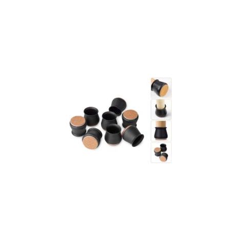 28Pcs Silicone de Chaise Pieds Protecteur, Silicone Chaise Casquettes Pieds, Embout de Chaise avec Antidérapant Feutre Empêchent les Rayures au sol et Réduisent le Bruit, Noir. - Crezuo (1/4)